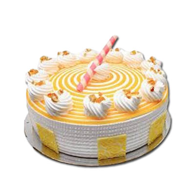 "Delicious Round shape Butterscotch cake - 1kg (code PC17) - Click here to View more details about this Product